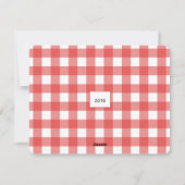 Rode de 3-foto van de Gingang Kerstkaart (Achterkant)