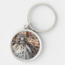 Rode De steel verwijderde van Verdubbelde Havik Sleutelhanger