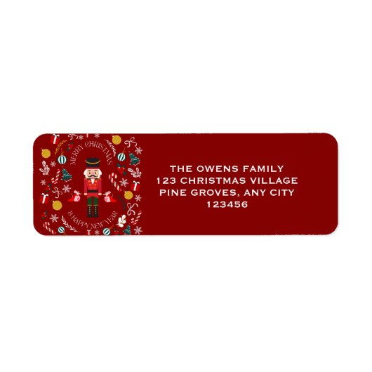 Rode Decals Notenkraker Magic Etiket (Voorkant)