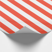 Rode deckstoelstrips cadeaupapier (Hoek)