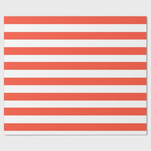 Rode deckstoelstrips cadeaupapier (Vlak)