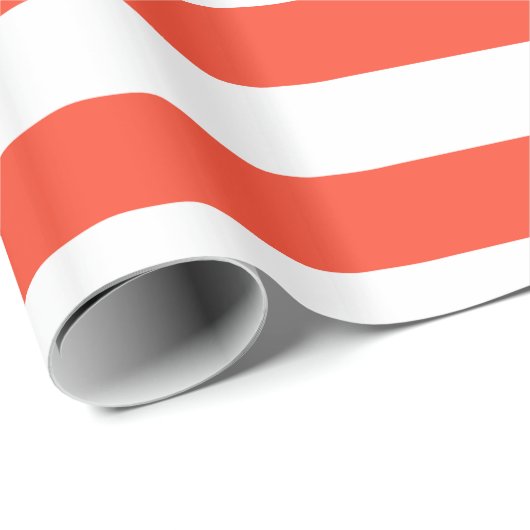 Rode deckstoelstrips cadeaupapier (Rol Hoek)