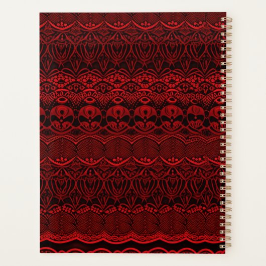 Rode Deco Kant Planner (Achterkant)