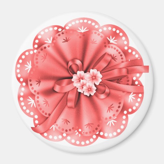 Rode decoratie magneet (Voorkant)