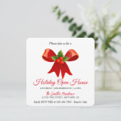 Rode decoratie voor de kerstboom Kerstkaart (Staand voorkant)