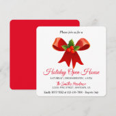 Rode decoratie voor de kerstboom Kerstkaart (Voorkant / Achterkant)