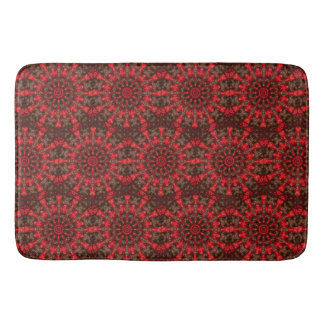 Rode decoratieve badmat
