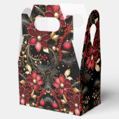 Rode Decoratieve Bloemen Vakantie Cadeaubox Bedankdoosjes (Geopend)