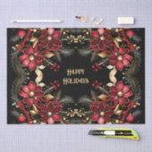 Rode Decoratieve Bloemen Vakantie Tissue Paper Tissuepapier (Craft)