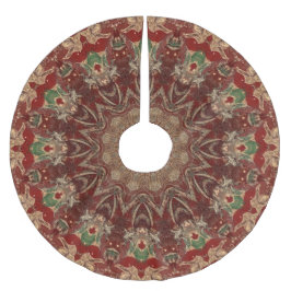 Rode decoratieve boomkleed kerstboom rok