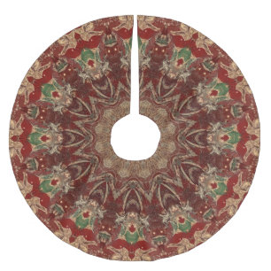 Rode decoratieve boomkleed kerstboom rok
