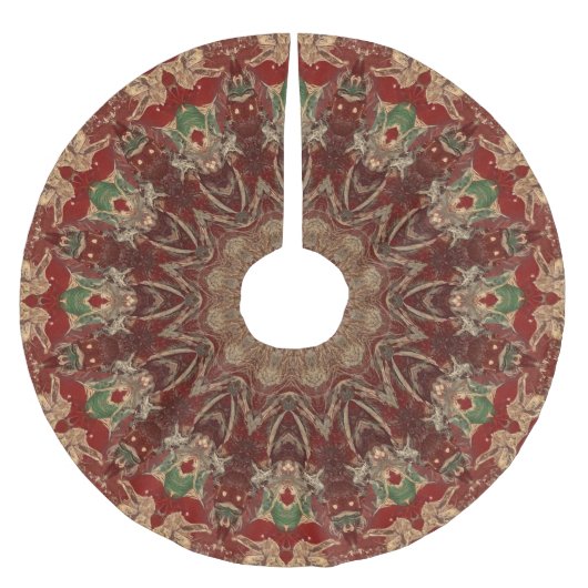 Rode decoratieve boomkleed kerstboom rok (Voorkant)