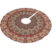 Rode decoratieve boomkleed kerstboom rok (Gekanteld)