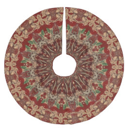 Rode decoratieve boomkleed kerstboom rok