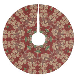 Rode decoratieve boomkleed kerstboom rok