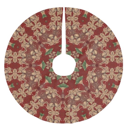 Rode decoratieve boomkleed kerstboom rok (Voorkant)