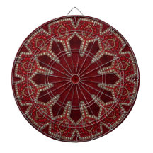 Rode decoratieve dartbord