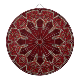 Rode decoratieve dartbord