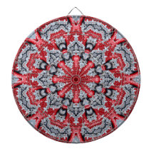 Rode decoratieve dartbord