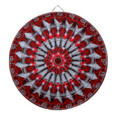 Rode decoratieve dartbord (Voorkant)