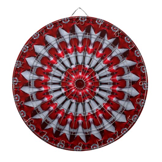 Rode decoratieve dartbord (Voorkant)