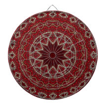 Rode decoratieve dartbord