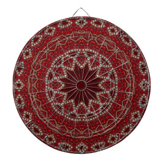 Rode decoratieve dartbord