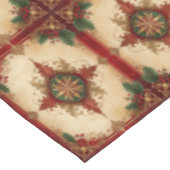 Rode decoratieve feesttafelkleed tafelkleed (Gekanteld)