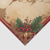 Rode decoratieve feestzakdoek papier (Detail)