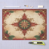 Rode decoratieve feestzakdoek papier (Craft)