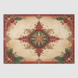 Rode decoratieve feestzakdoek papier