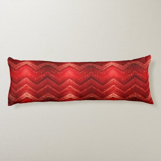 Rode Decoratieve Glitter Body Kussen (Achterkant)