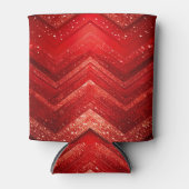 Rode Decoratieve Glitter Koelbox Blikjeskoeler (Voorkant)