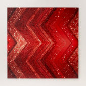 Rode decoratieve glitter puzzel (Horizontaal)
