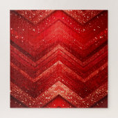Rode decoratieve glitter puzzel legpuzzel (Verticaal)