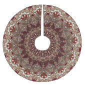 Rode decoratieve kerstboomrok kerstboom rok (Voorkant)