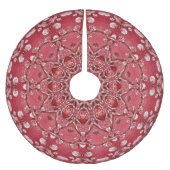 Rode decoratieve kerstboomrok kerstboom rok (Voorkant)