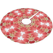 Rode decoratieve kerstboomrok kerstboom rok (Gekanteld)