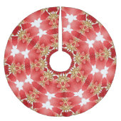 Rode decoratieve kerstboomrok kerstboom rok (Voorkant)