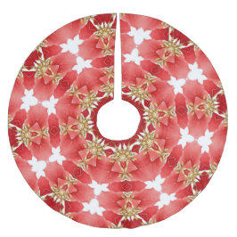 Rode decoratieve kerstboomrok kerstboom rok