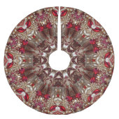 Rode decoratieve kerstboomrok kerstboom rok (Voorkant)