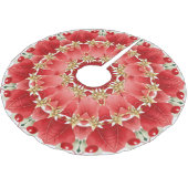 Rode decoratieve kerstboomrok kerstboom rok (Gekanteld)