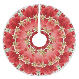 Rode decoratieve kerstboomrok kerstboom rok