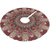 Rode decoratieve kerstboomrok kerstboom rok (Gekanteld)