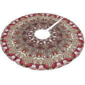 Rode decoratieve kerstboomrok kerstboom rok (Gekanteld)