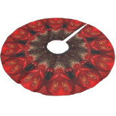 Rode decoratieve kerstboomzoom kerstboom rok (Gekanteld)