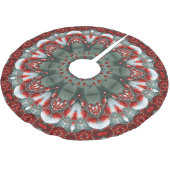 Rode decoratieve kerstboomzoom kerstboom rok (Gekanteld)