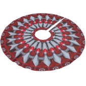 Rode decoratieve kerstboomzoom kerstboom rok (Gekanteld)