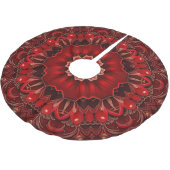 Rode decoratieve kerstboomzoom kerstboom rok (Gekanteld)
