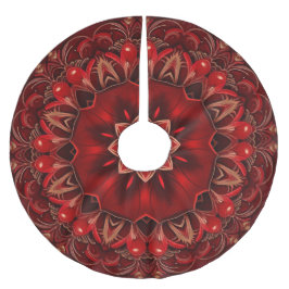 Rode decoratieve kerstboomzoom kerstboom rok